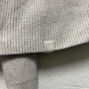 Lululemon Merino Wool-Blend Ribbed Turtleneck Sweater Ivory Cream Size 6